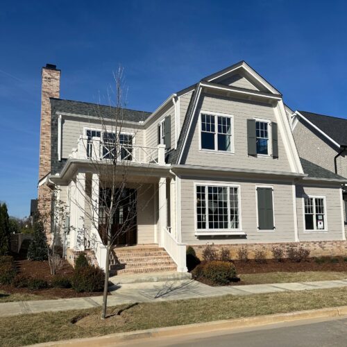 A two story home made by sipple homes