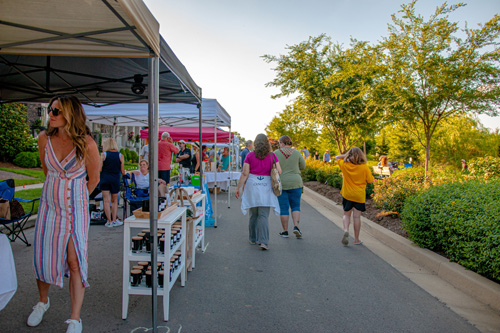 A street market popup event in stephens valley