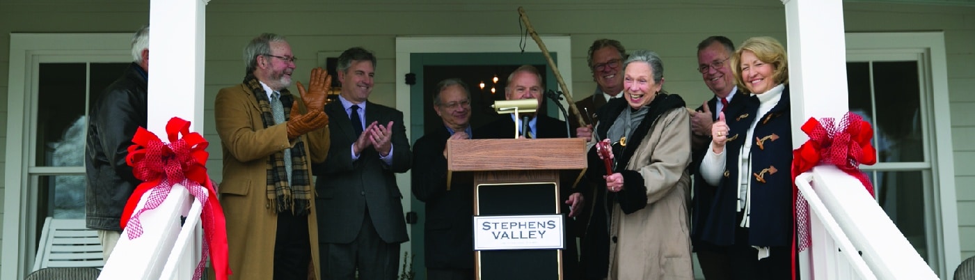 The grand opening ceremony for stephens valley