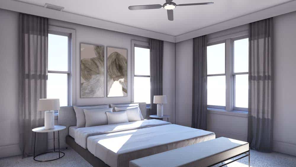 A bedroom in an apartment in stephens valley west