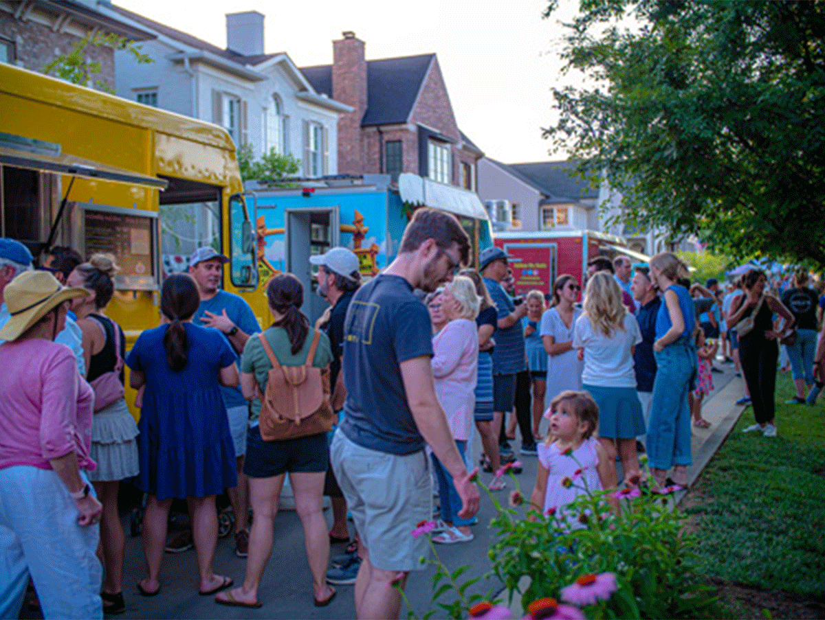 A community food truck event in stephens valley