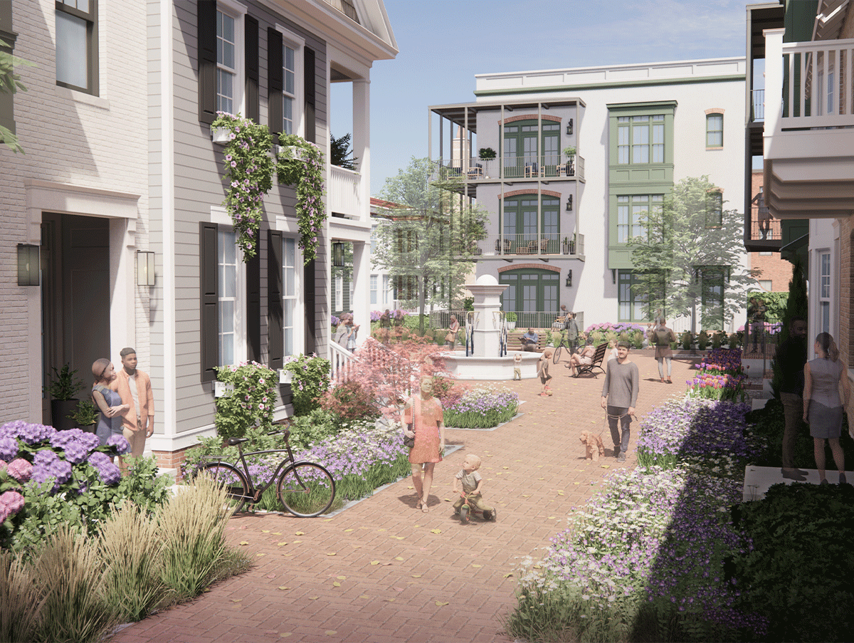 An animation of stephens valley residential buildings