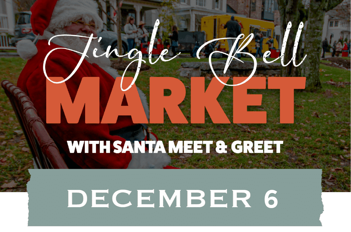 Jingle Bell Market 2025 A graphic for the jingle bell market santa meet and greet