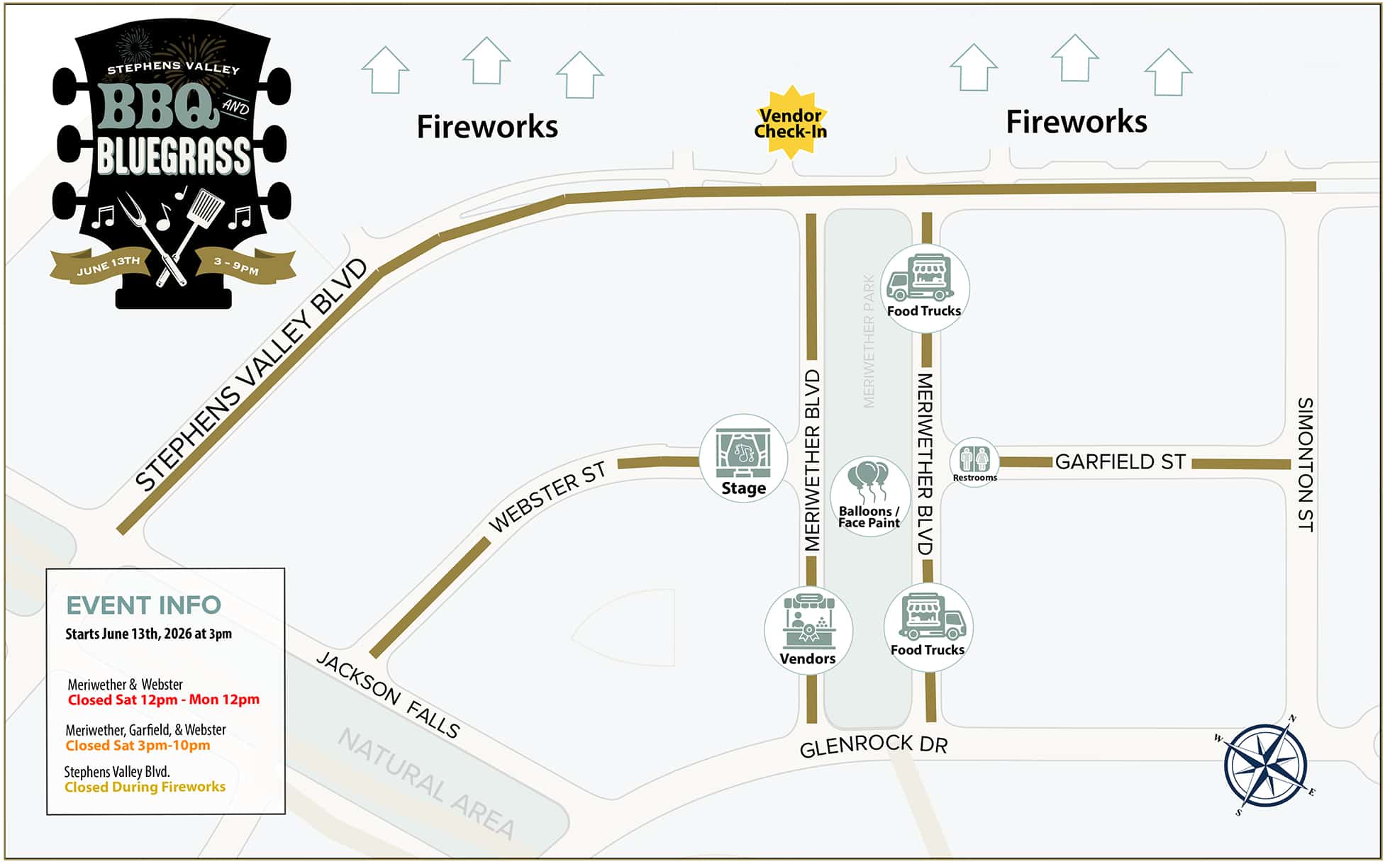 2024BBQ&BluegrassMap-Residents-2026 Stephens Valley Event Map