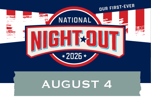 National Night out graphic, August 4, 2026